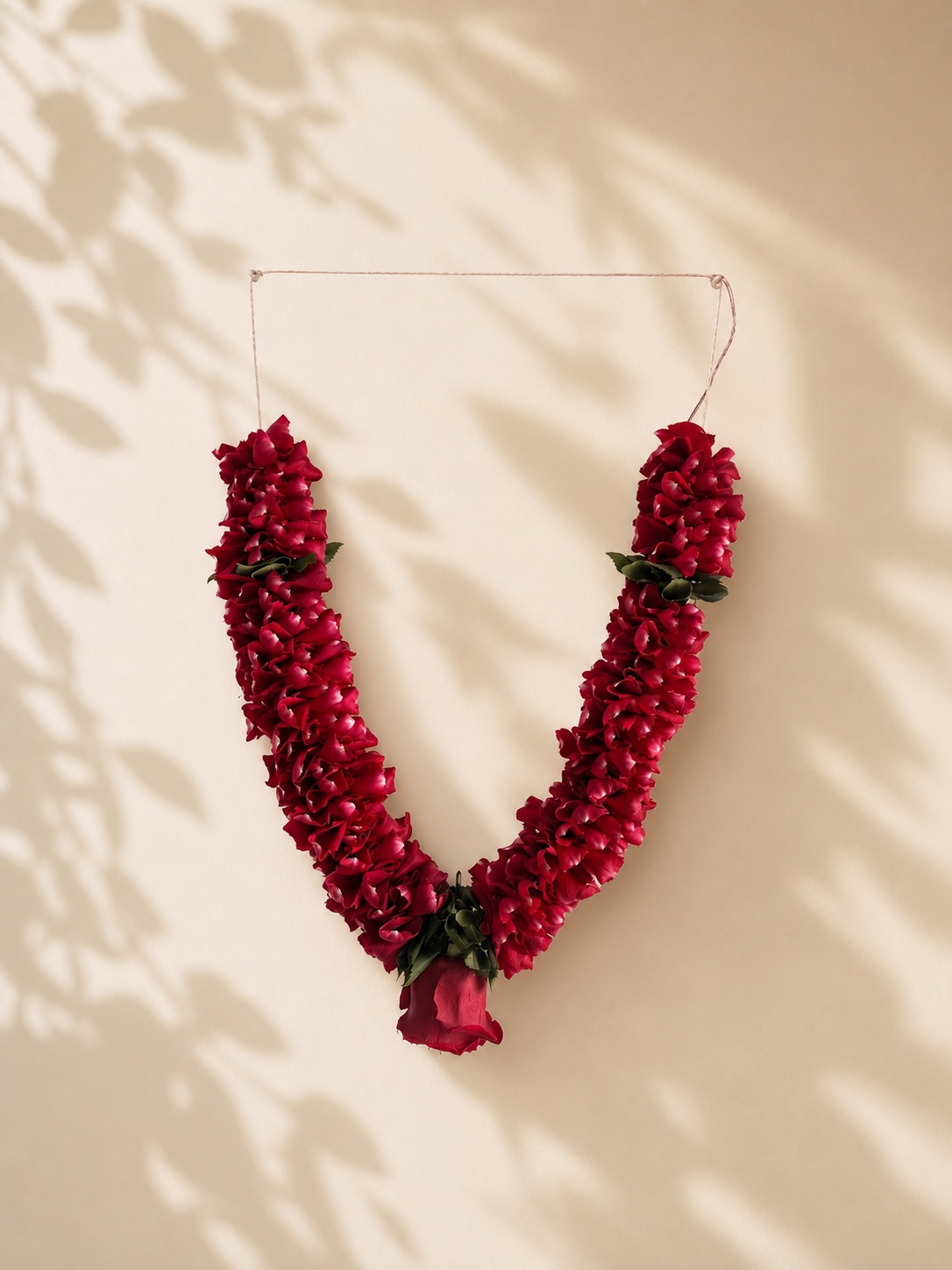 Fresh handcrafted floral garland alternate product view